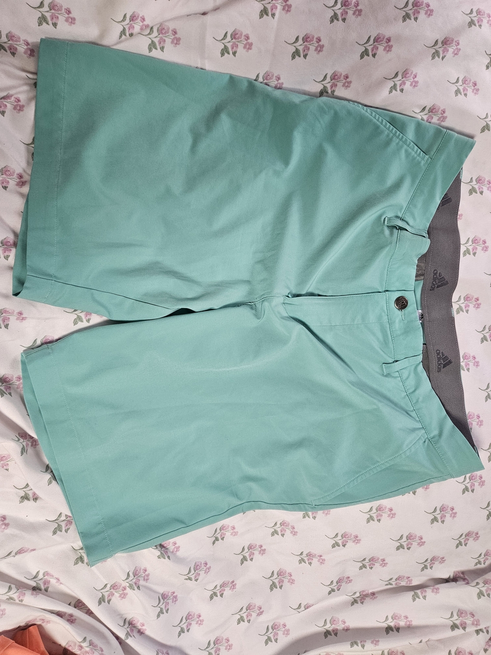adidas Teal Flat Front Men's Shorts